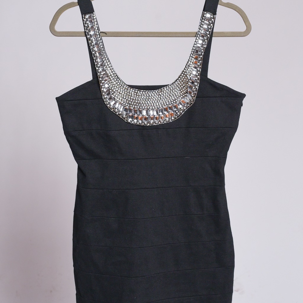 Women's Black Dress with Gems size 8